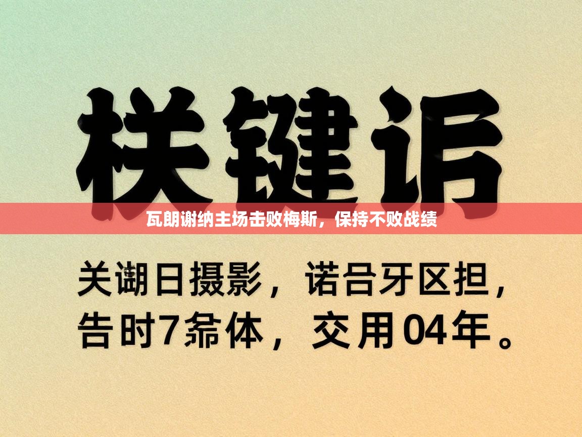 瓦朗谢纳主场击败梅斯,保持不败战绩 第2张